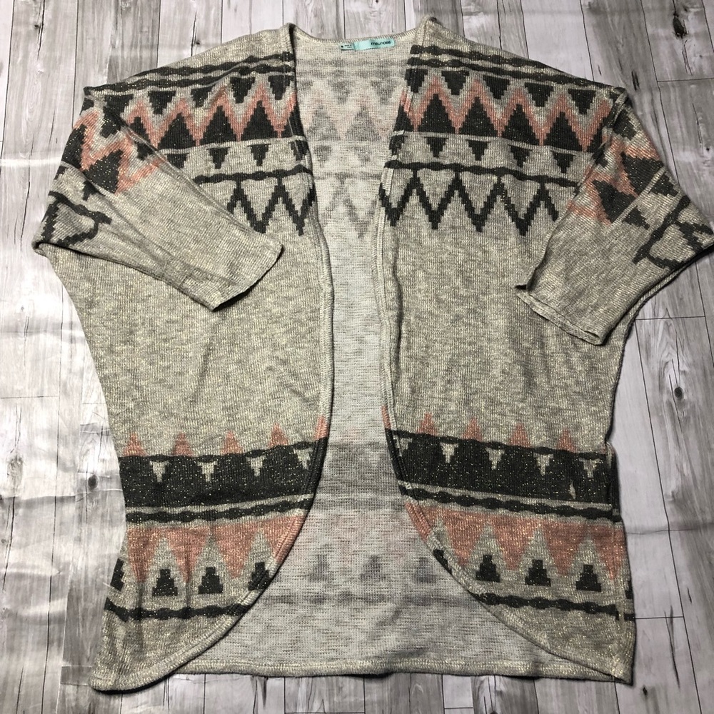 Maurices Cardigan Womens Medium Chevron Aztec Southwestern Sweater